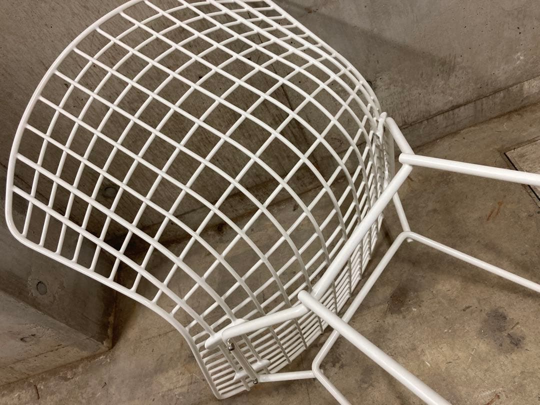 名作 正規Knoll ハリー・ベルトイア ワイヤー チェア①バルセロナ