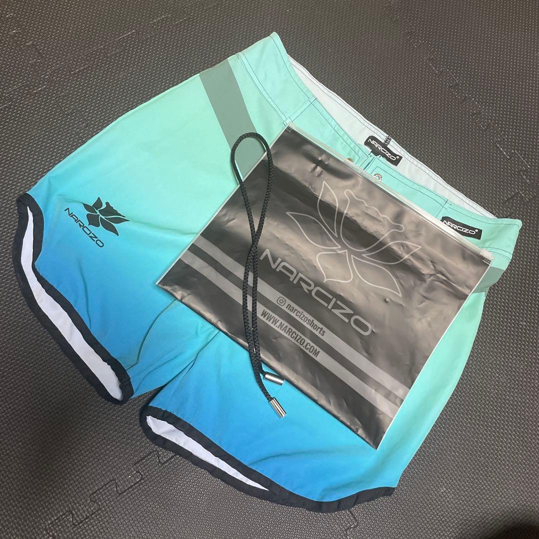 フィジーク サーフパンツ narcizo TURQUOISE 17 Sサイズ