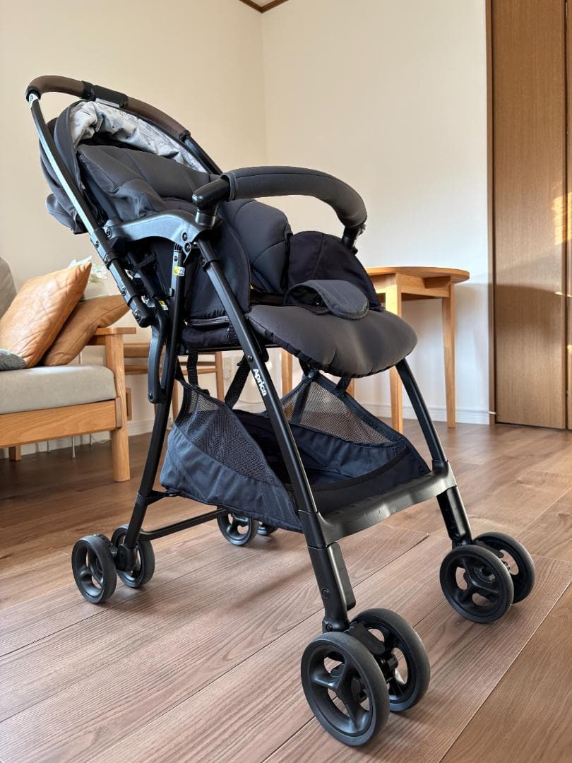 Aprica カルーンエア メッシュ AB型グレー 美品