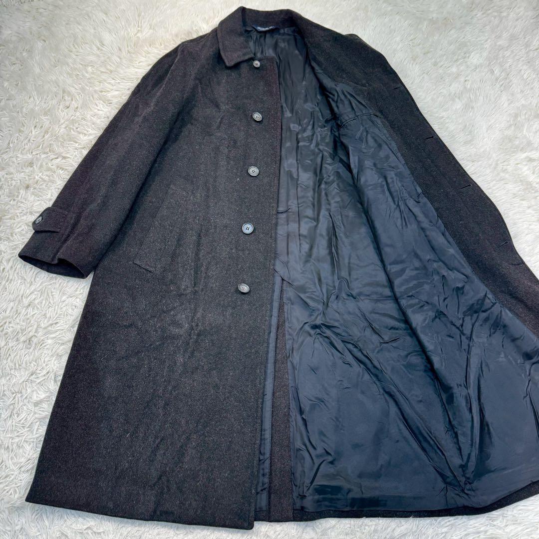 美品✨ ブルックスブラザーズ カシミヤ ステンカラーコート チャコールグレー M