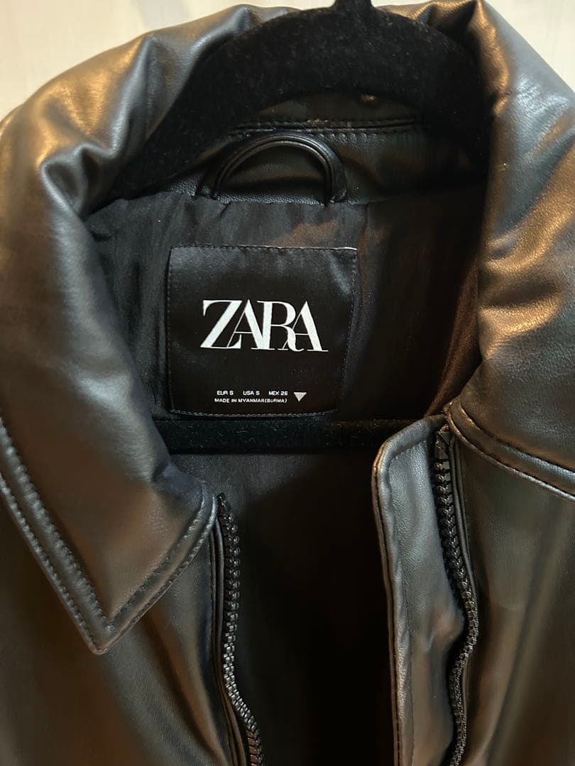 ZARA 黒 レザージャケット