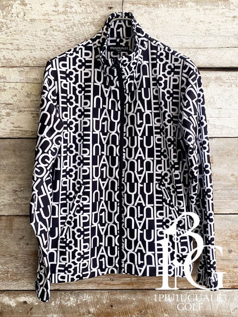 1PIU1UGUALE3 GOLF ウノピゥゴルフ ロゴブルゾン‼️