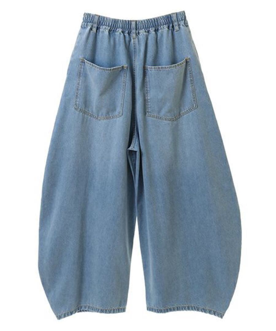 新品CURVE DAMAGE DENIM PANTS