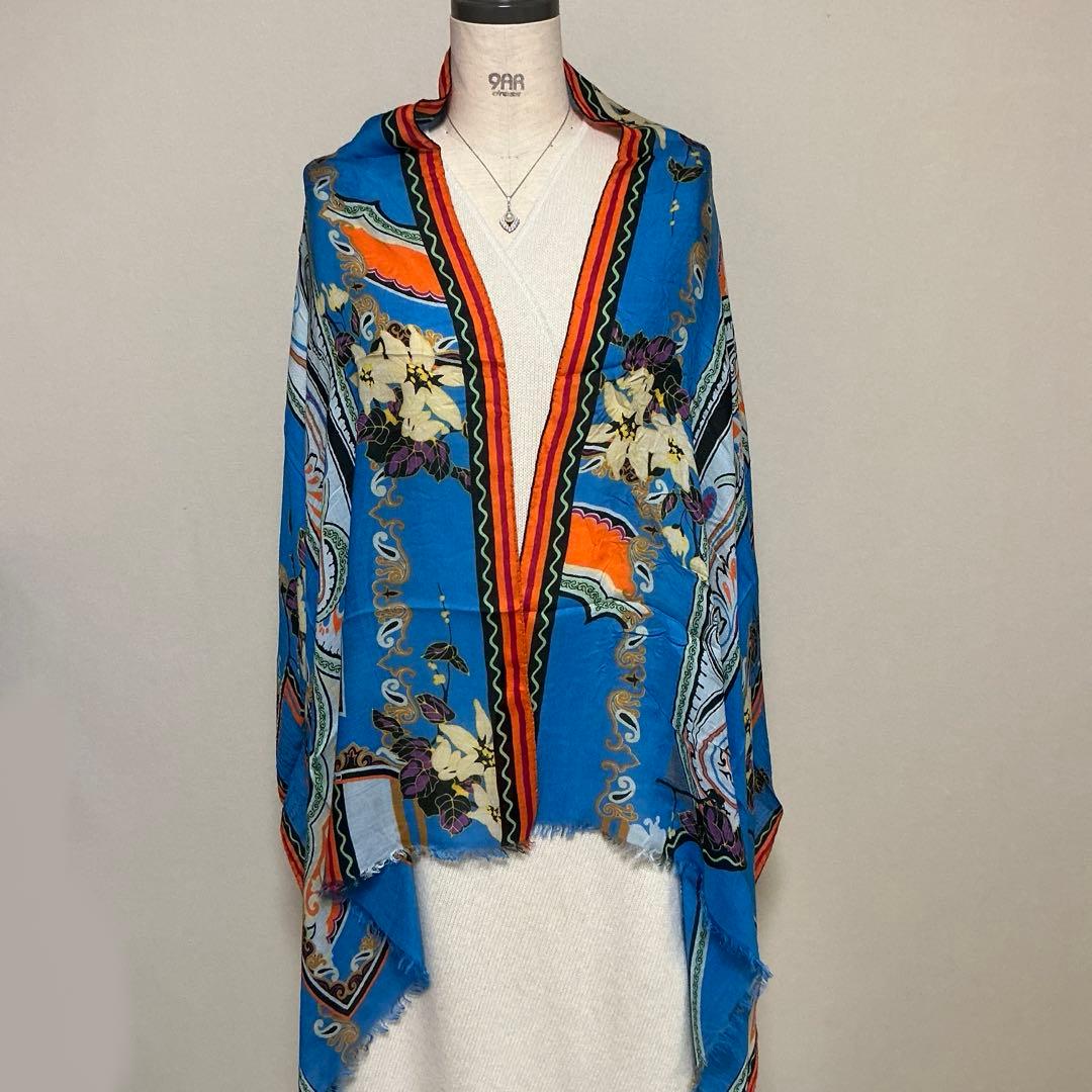 洗練されたデザイン　ETRO 正規品　大判ショール　 希少サイズ　4