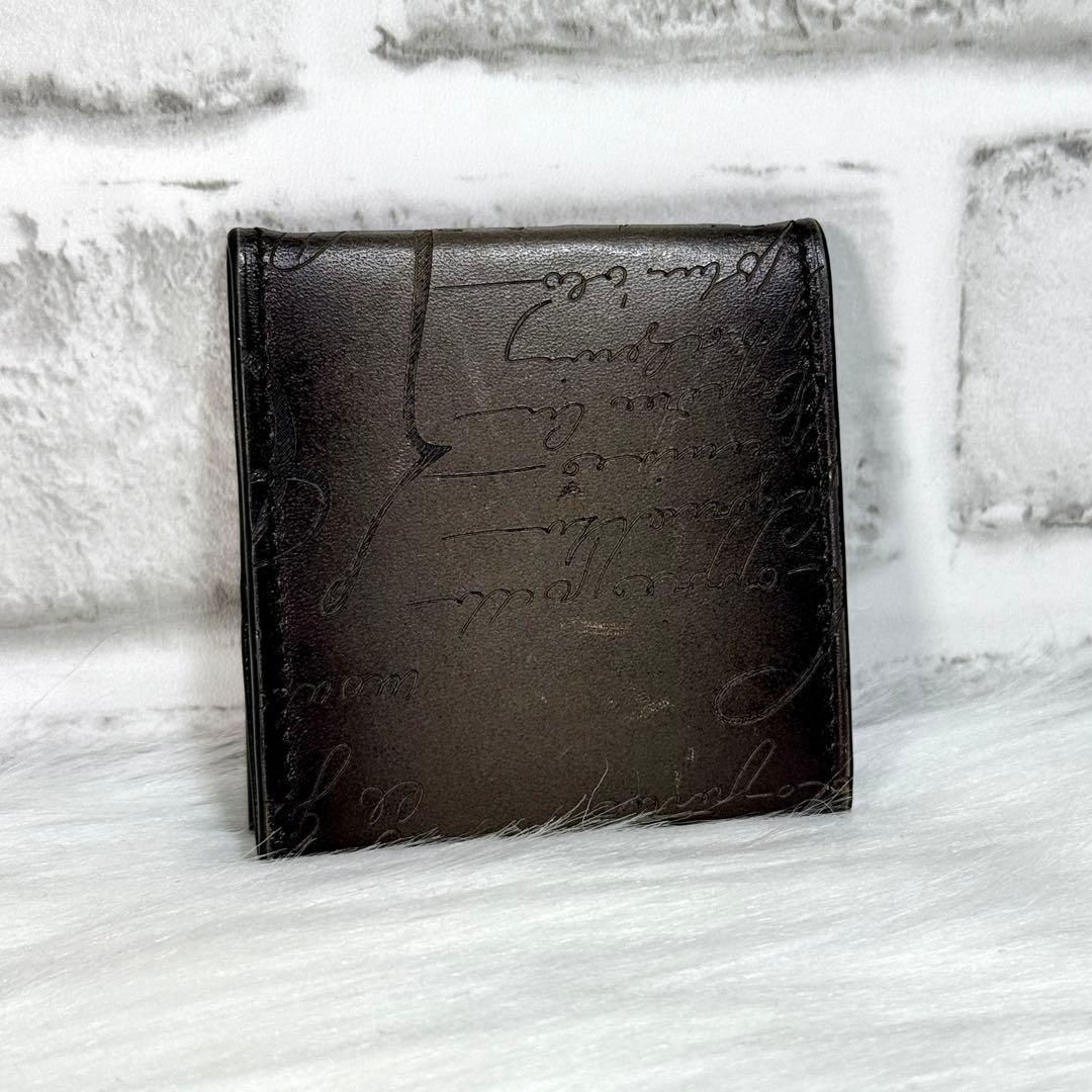 美品 ベルルッティ ケース カリグラフィ スクリットレザー ブラック