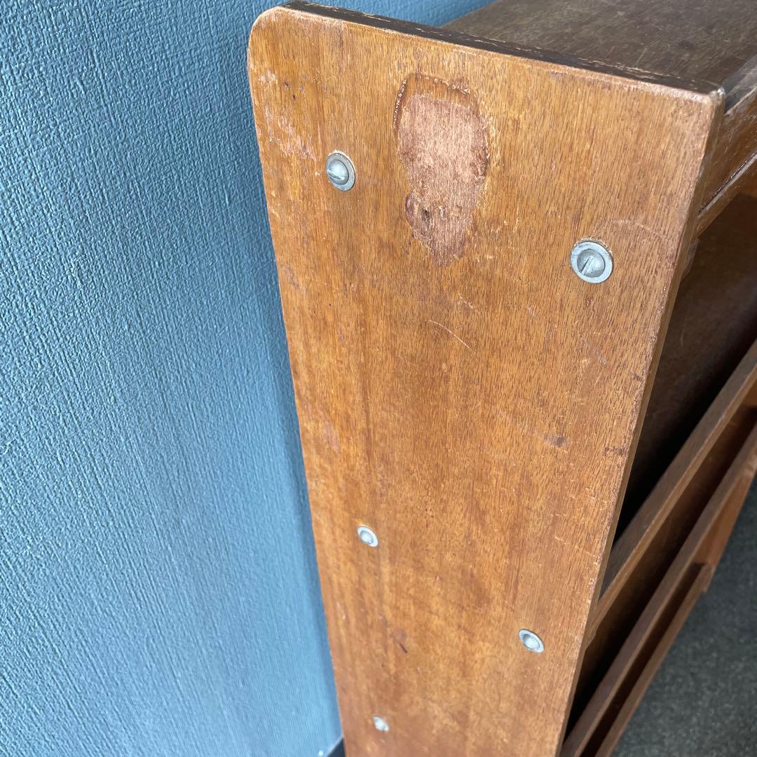 本棚　昭和レトロ　アンティーク　オープンシェルフ　古道具