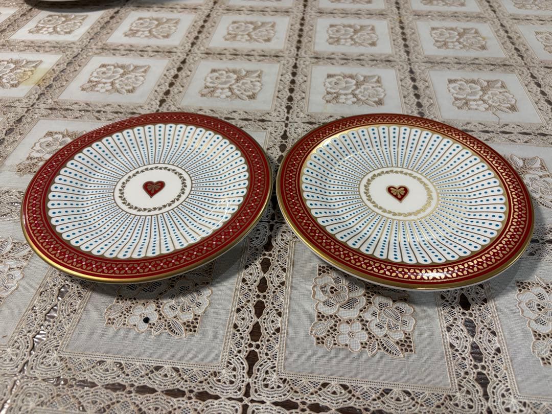  QUEEN OF HEARTS 皿 2枚セット