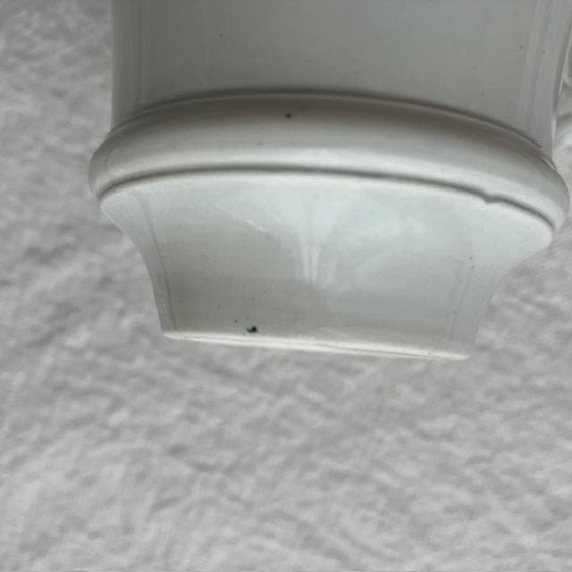 希少美品◆クレイユモントロー白いブリュロオクトゴナルカフェオレボウルカップジアン