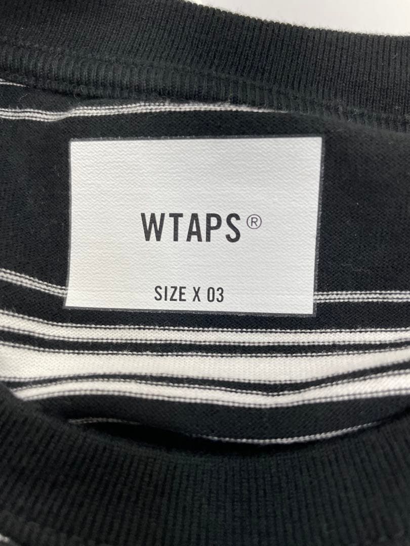 127★WTAPS ダブルタップス ボーダー ロンT