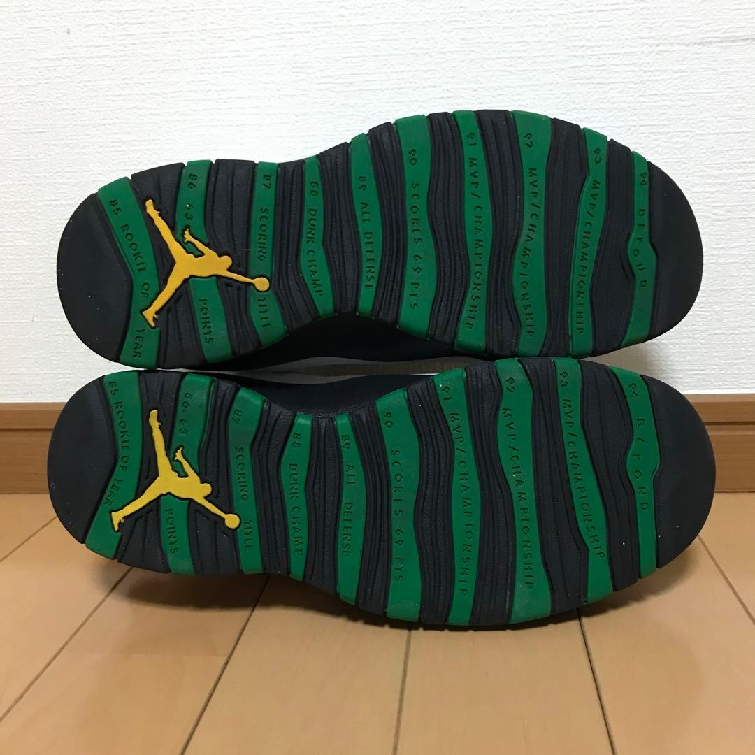 【エアジョーダン10 】AIR JORDAN 10 シアトル グリーン