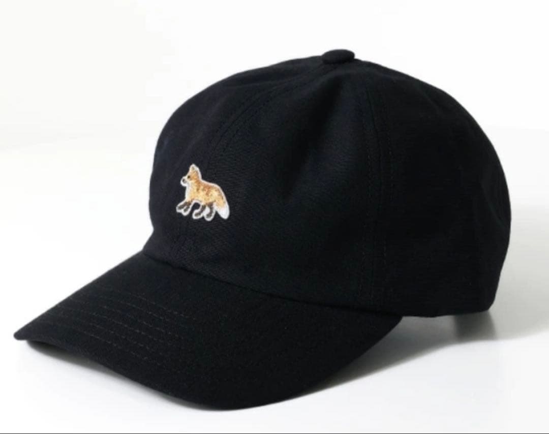 帽子 Maison Kitsune BABY FOX 6P CAP Black