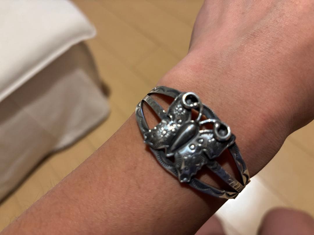 シルバーバングル　インディアンジュエリー