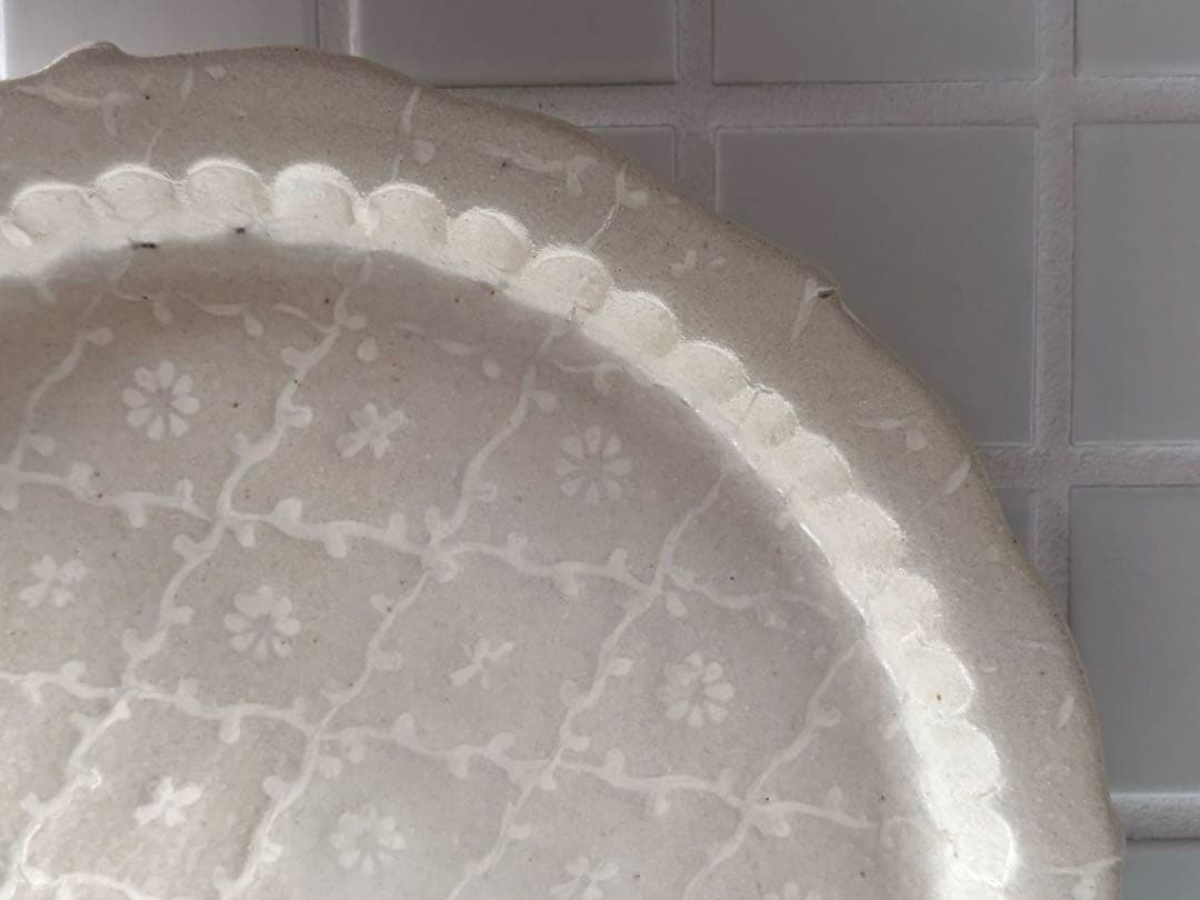 マルヤマウエア　リムプレートプレート　8寸　未使用　2枚セット