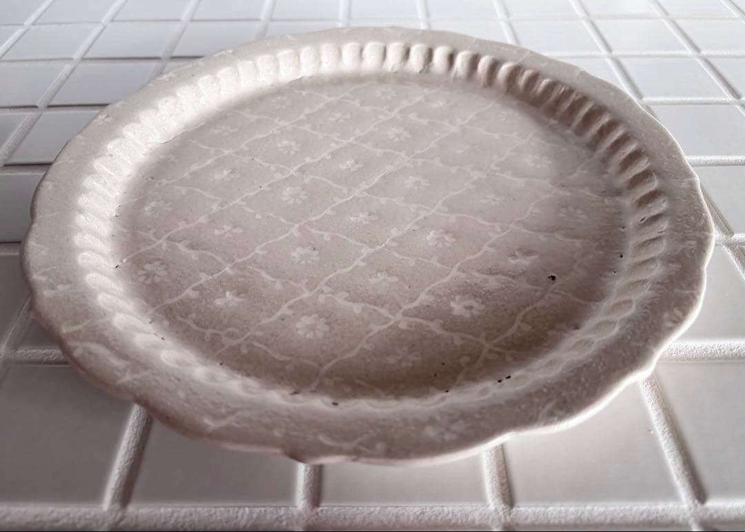 マルヤマウエア　リムプレートプレート　8寸　未使用　2枚セット