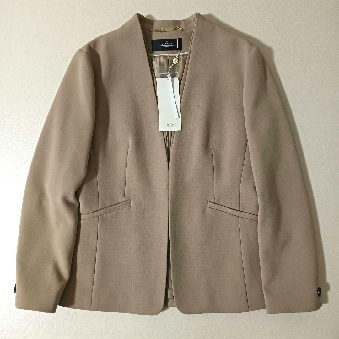 THE CLASSE 新品タグ付き パンツ スーツ 11号13号 ベージュ
