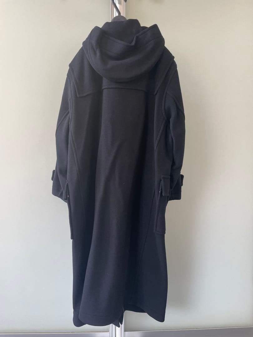 モンゴメリー イエナ別注 140sパイル ロングダッフルコート　黒