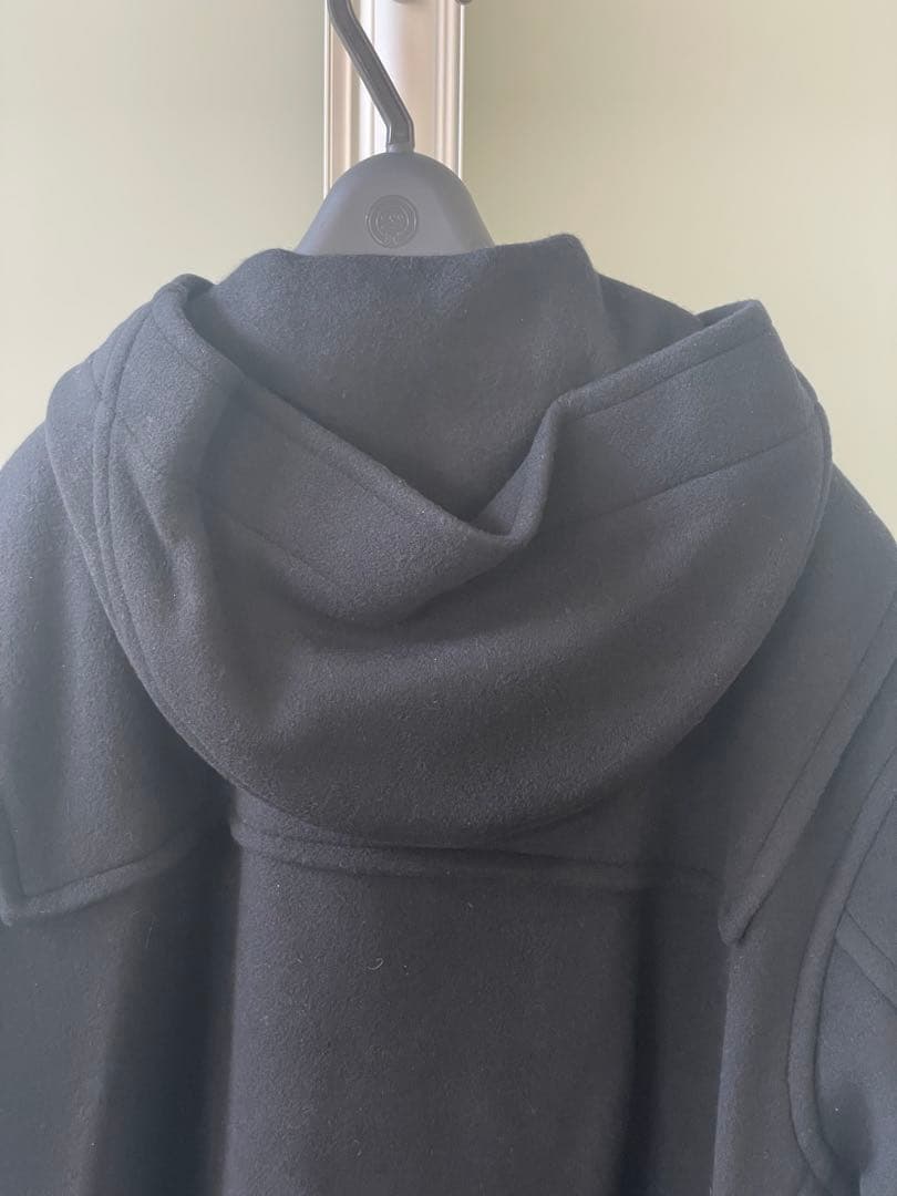 モンゴメリー イエナ別注 140sパイル ロングダッフルコート　黒