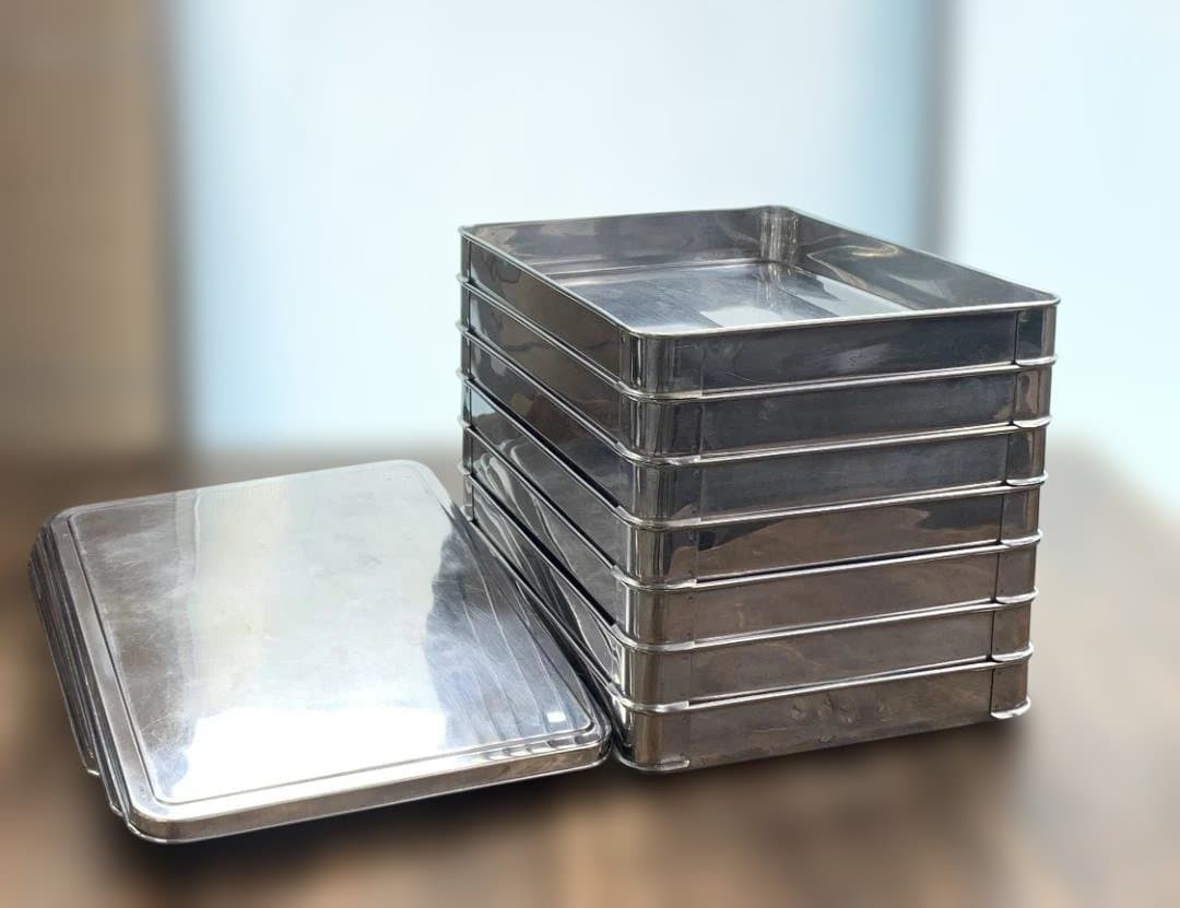 ステンレス システムバット 大50 餃子バット 蓋付き 7点セット 業務用