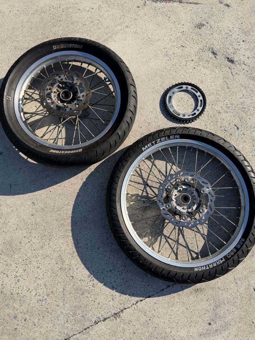 ヤマハWR250R 純正前後ホイール　スプロケット