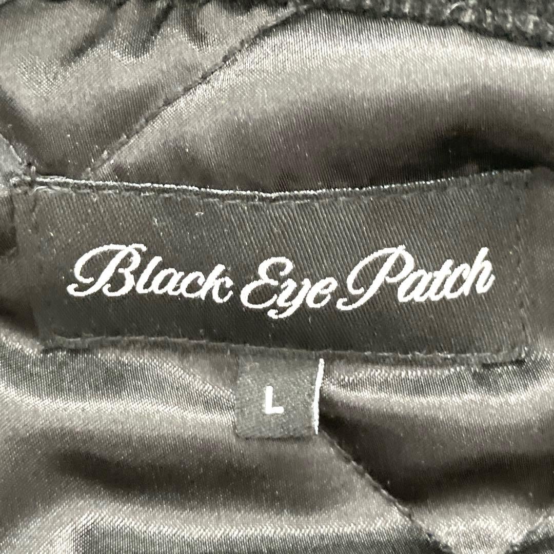ブラックアイパッチ 取扱注意 ロゴ刺繍 キルティング コーデュロイ