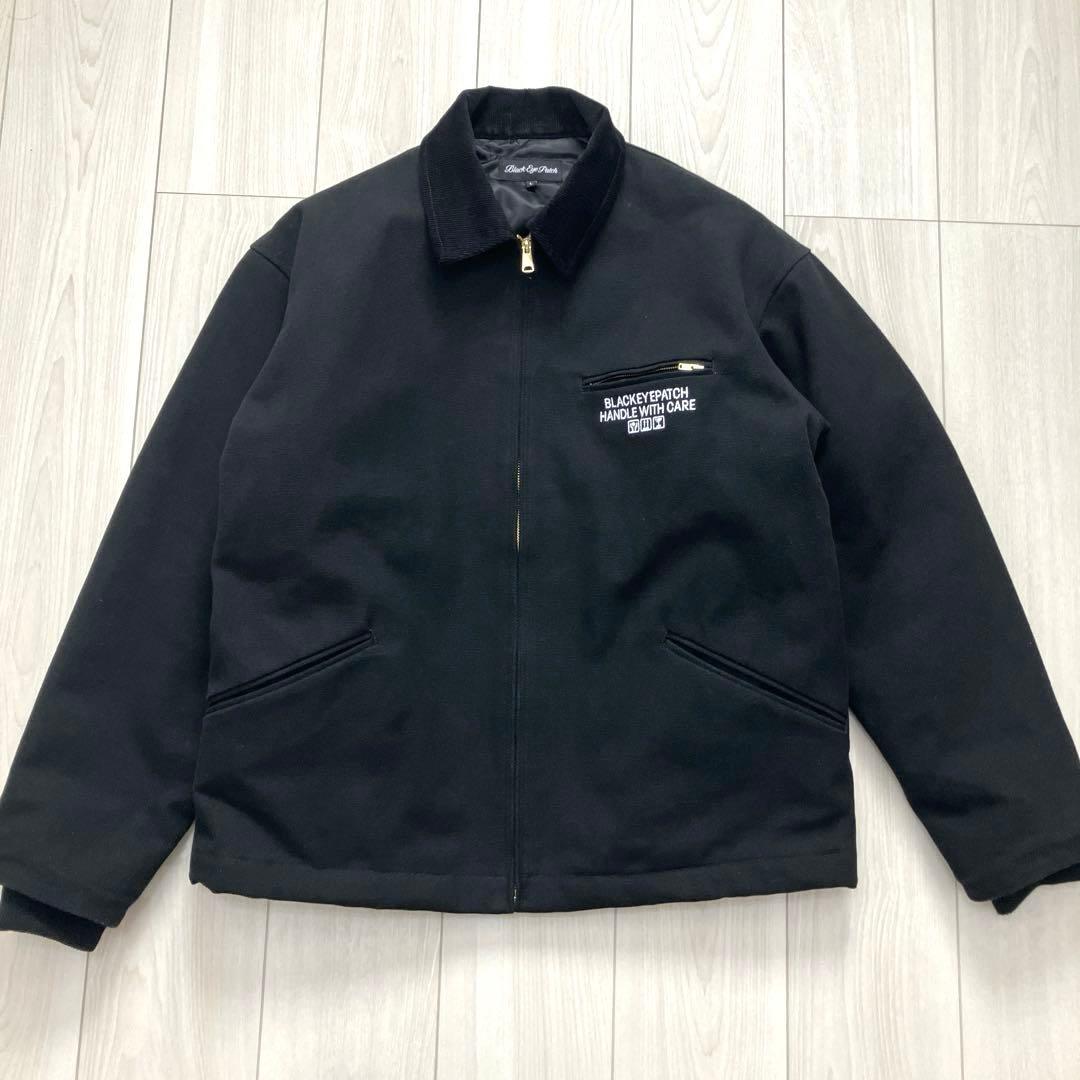 ブラックアイパッチ 取扱注意 ロゴ刺繍 キルティング コーデュロイ