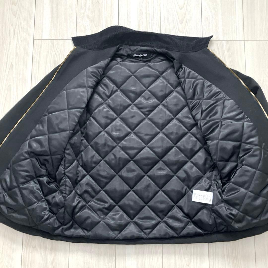 ブラックアイパッチ 取扱注意 ロゴ刺繍 キルティング コーデュロイ