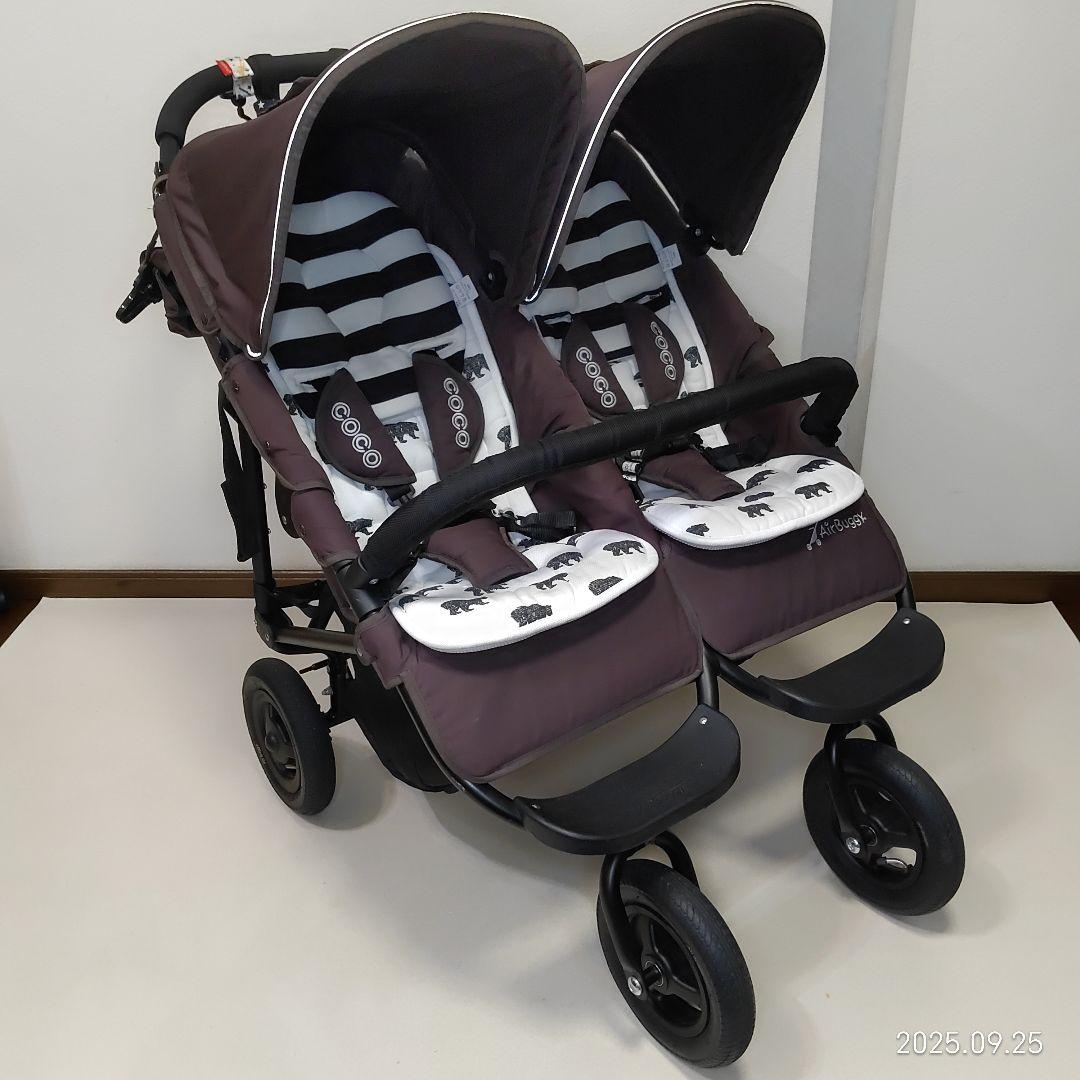 Air Buggy　エアバギー　ココダブル　二人乗りベビーカー　送料無料