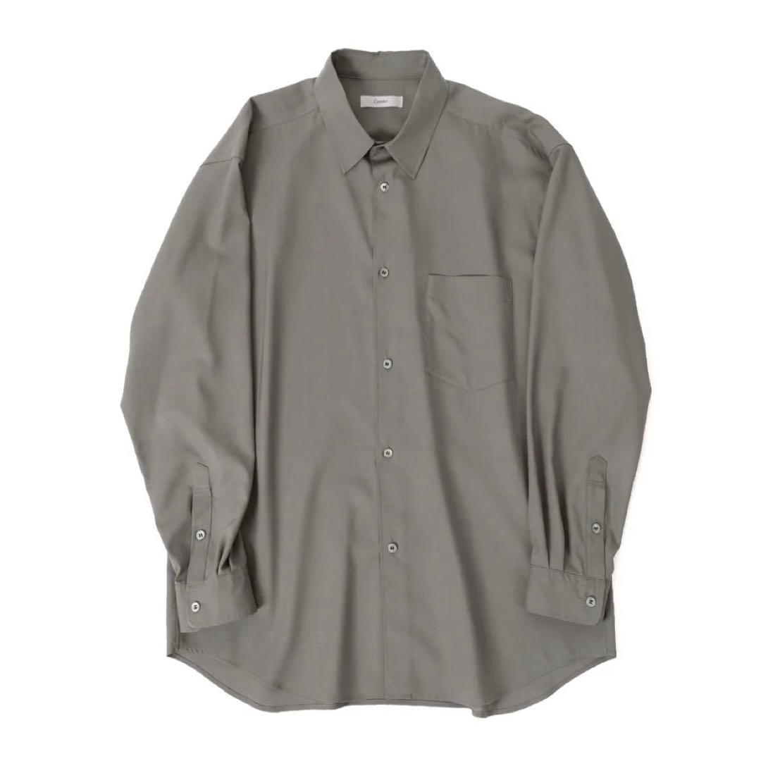 Cornier コルニエ WORSTED WOOL SHIRTS GREIGE