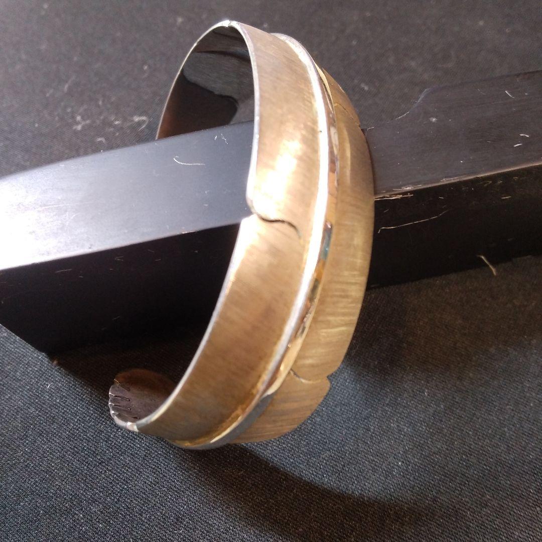 マイケル.カーク作 フェザーシルバーバングル 20mm 中古美品