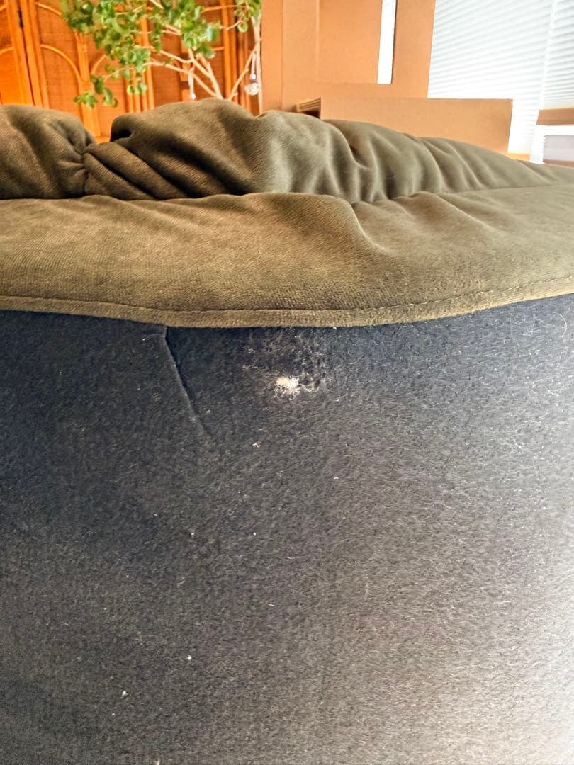 お気に入りだった包み込まれる『モスグリーン　1人掛け 低反発ソファ ベッド』