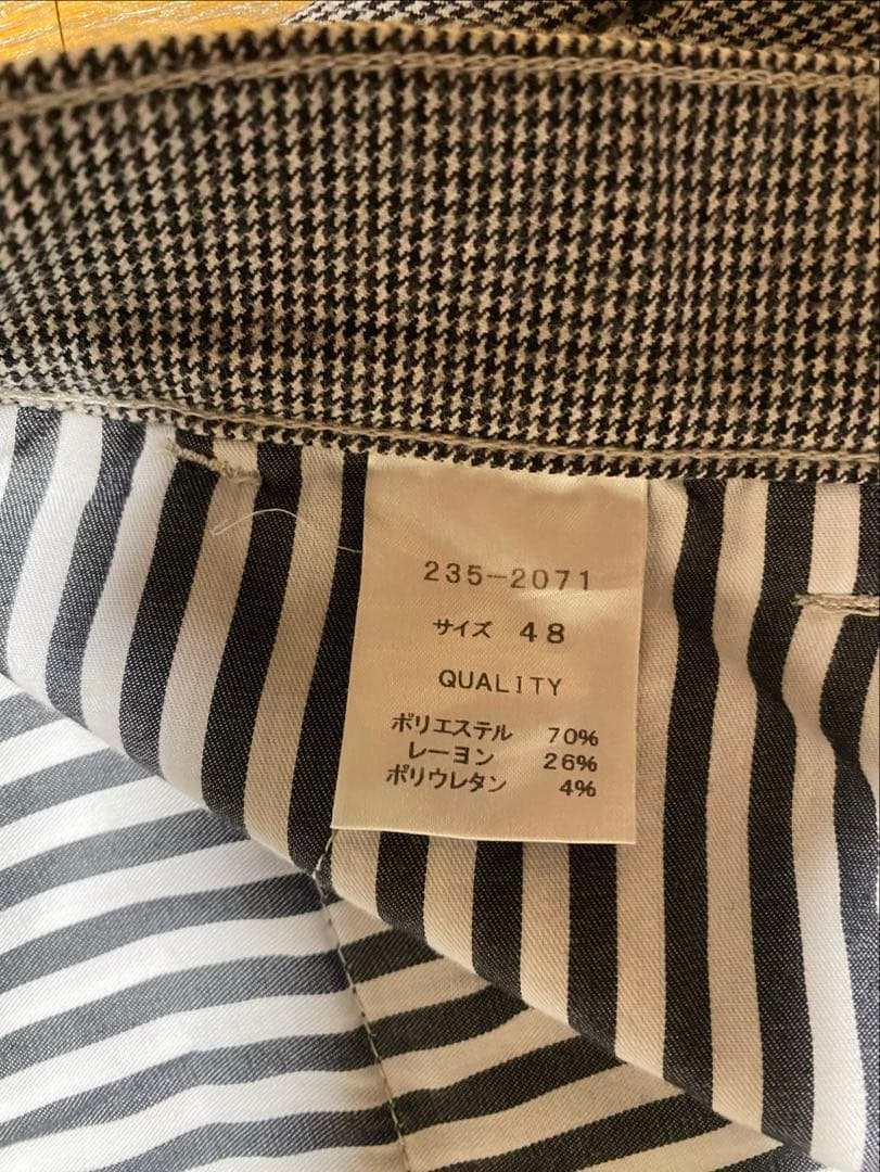 ビアンネロ ラウラフェリーチェ 千鳥格子柄パンツ ゴルフ