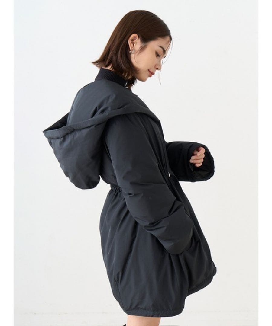 【新品未着用】SNIDEL スナイデル 西川レディモッズダウンコート ブラック