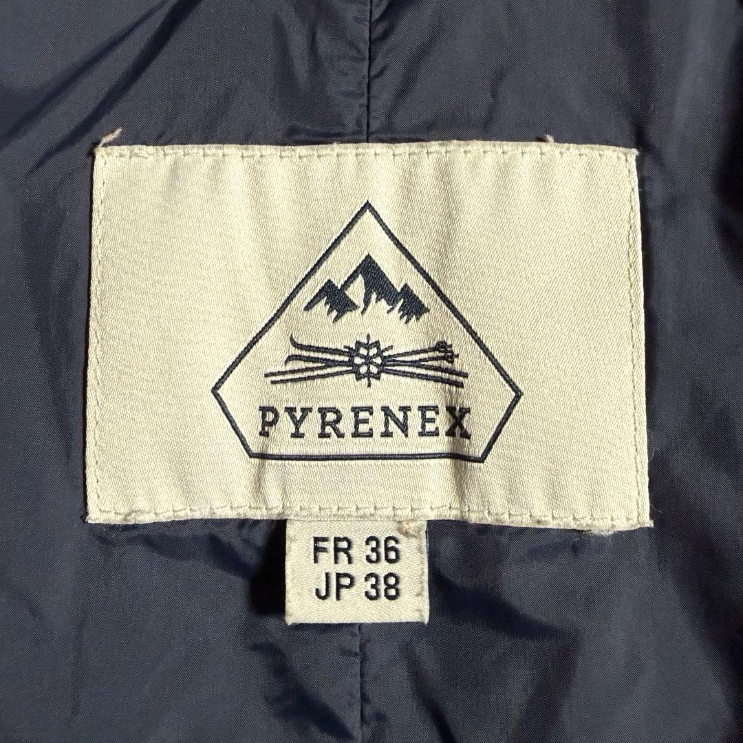 ピレネックス ダウンコート Aライン ロング フーディ JP38 FR 36