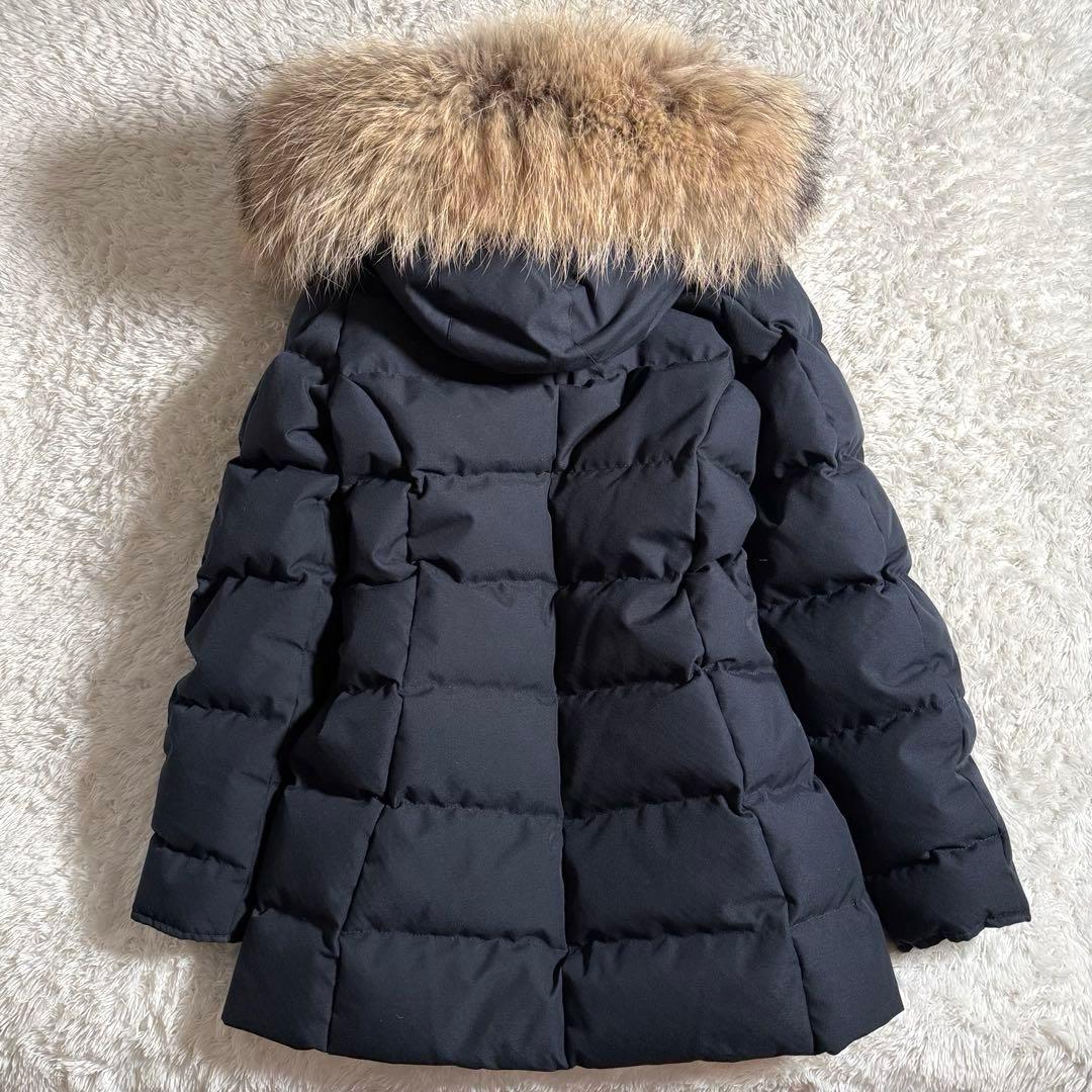 ピレネックス ダウンコート Aライン ロング フーディ JP38 FR 36