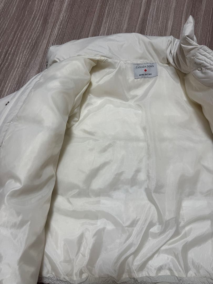 スタンドカラーダウン　S オフホワイト