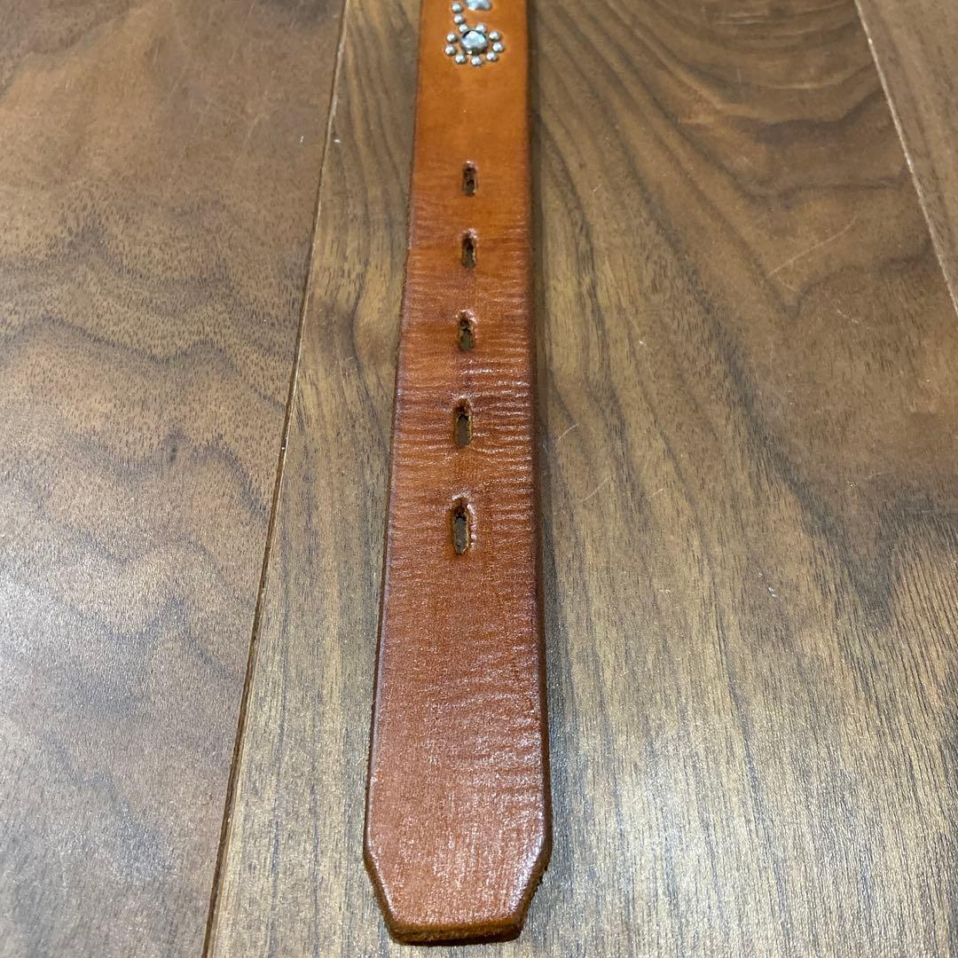 2点 HTC フラワースタッズ ナローベルト クリアストーン 34inch