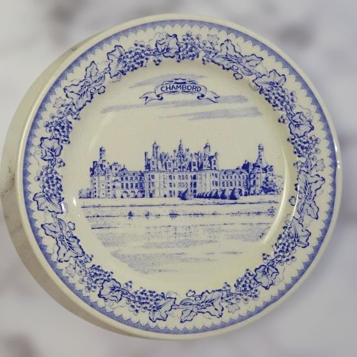 新品 ジアン シャトー・ドゥ・ラ・ロワール小皿 12.8cm６枚セット 送料込み