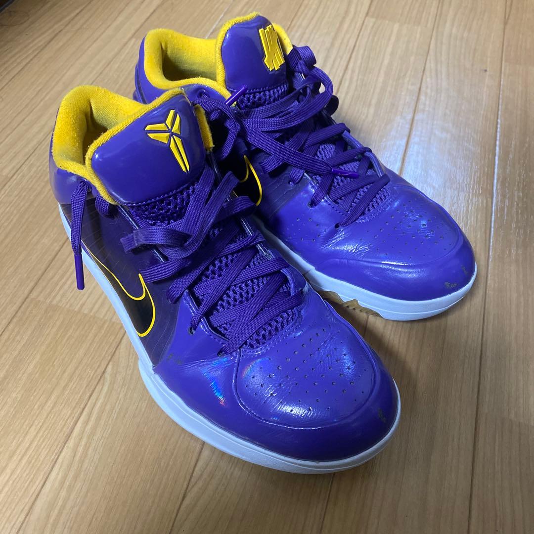 Nike kobe4 protro undefeated パープル