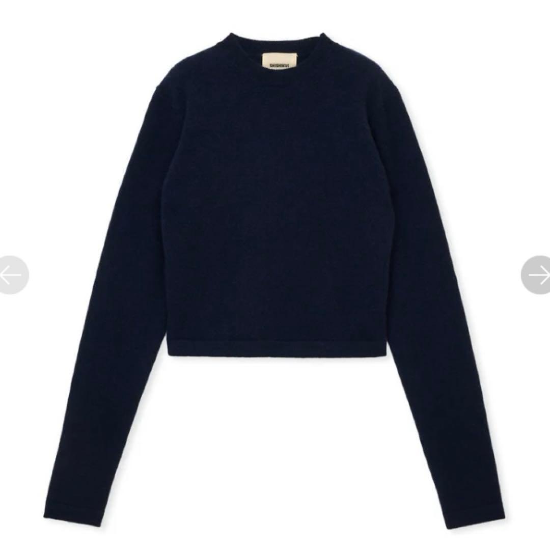 shishikui ★カシミヤニット★ ネイビー