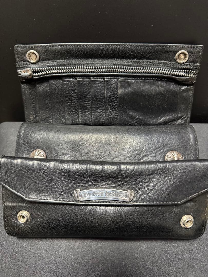 クロムハーツ グリーシー ロング ウォレット クラッチバッグ