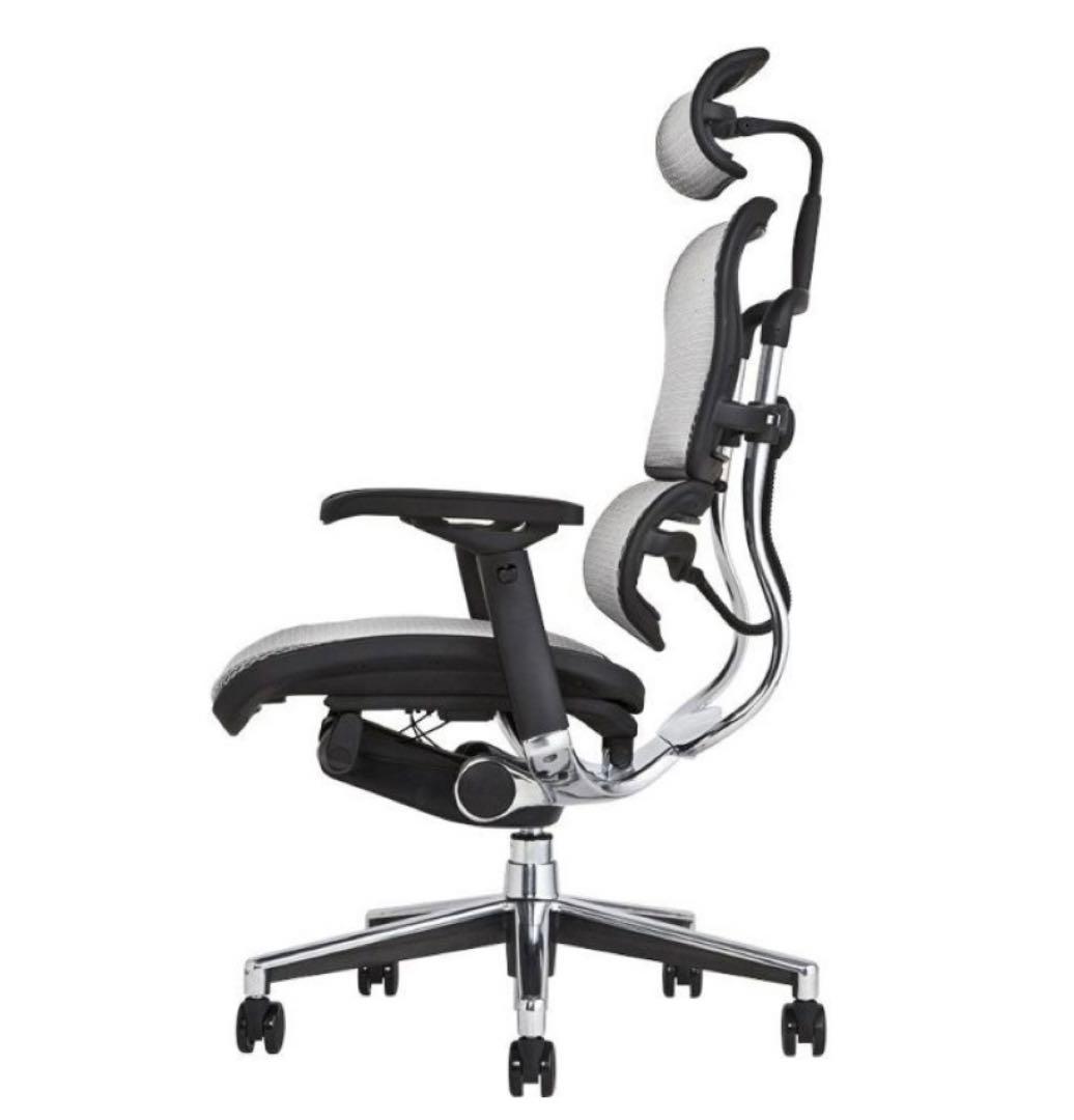 美品 エルゴヒューマン Ergohuman 座面メッシュ ヘッドレスト付き