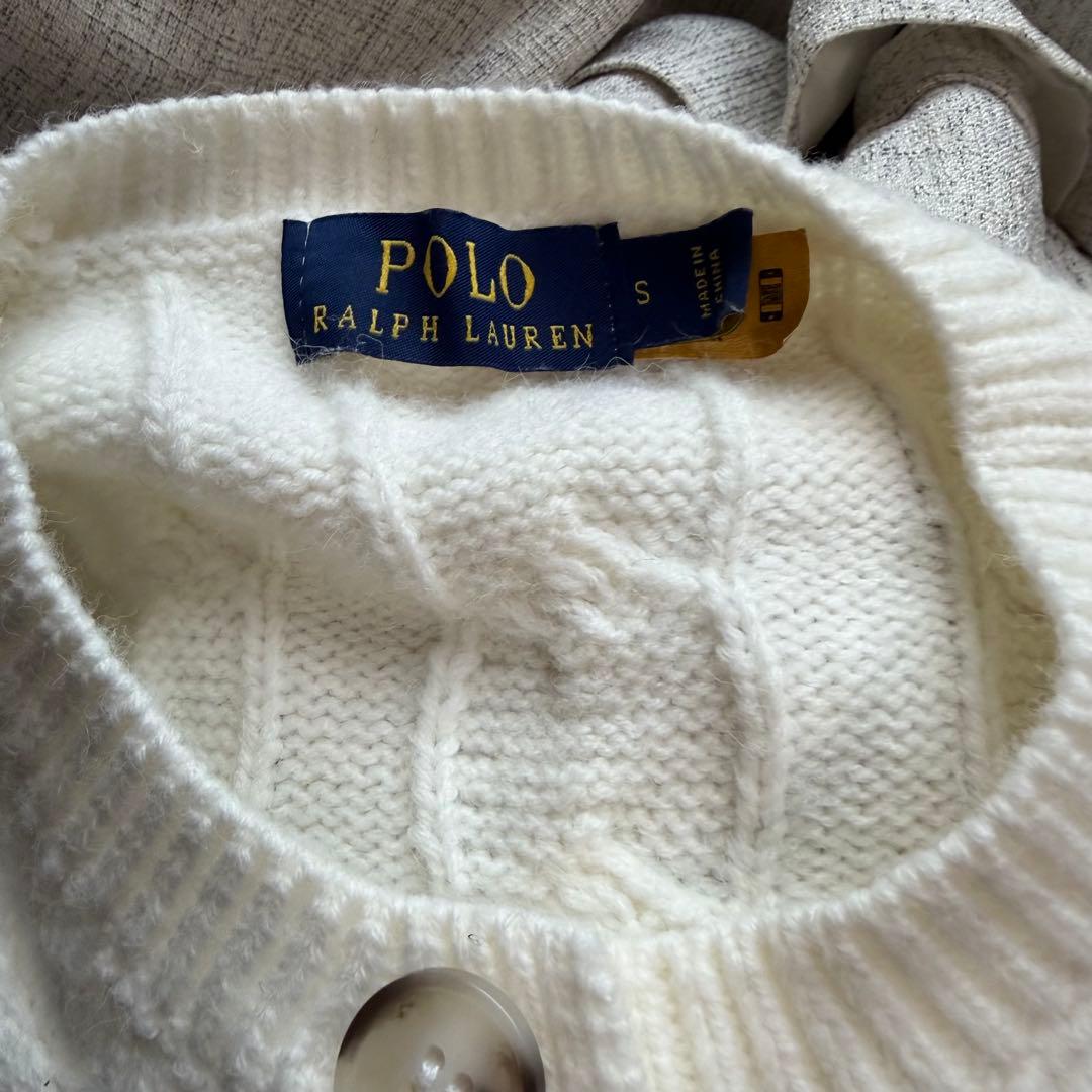 ケーブルニット カーディガン　ラルフローレン