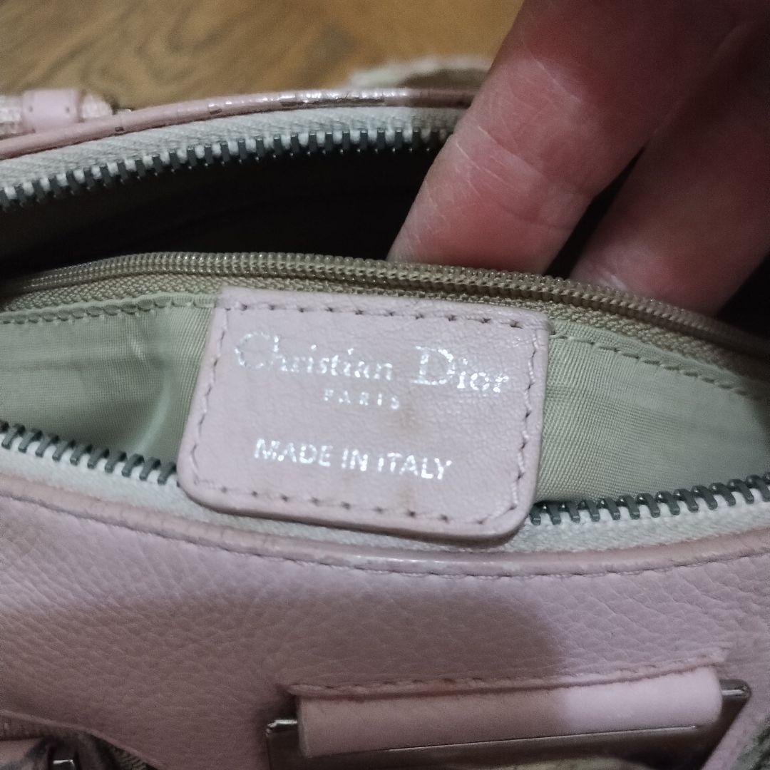 Dior ボストンバッグ ピンク/ベージュ