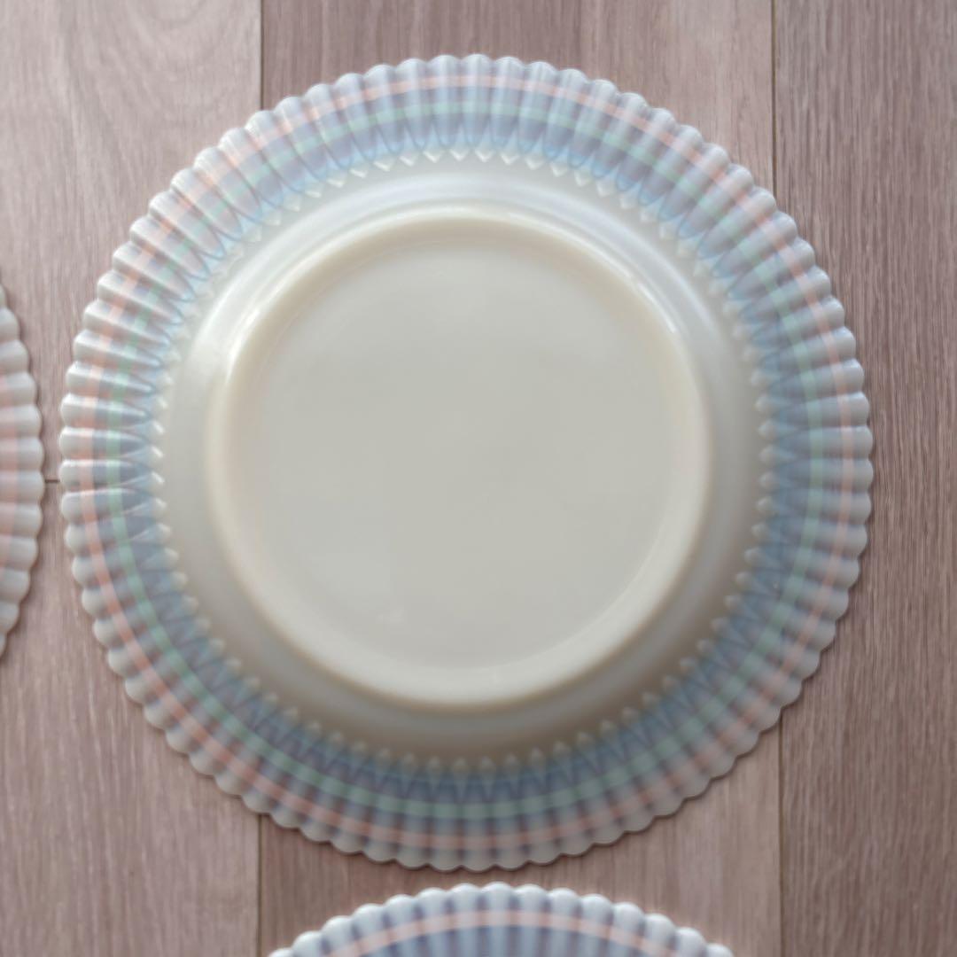 マクベスエバンス　パステルバンド　ディナープレート2枚セット　直径約23cm