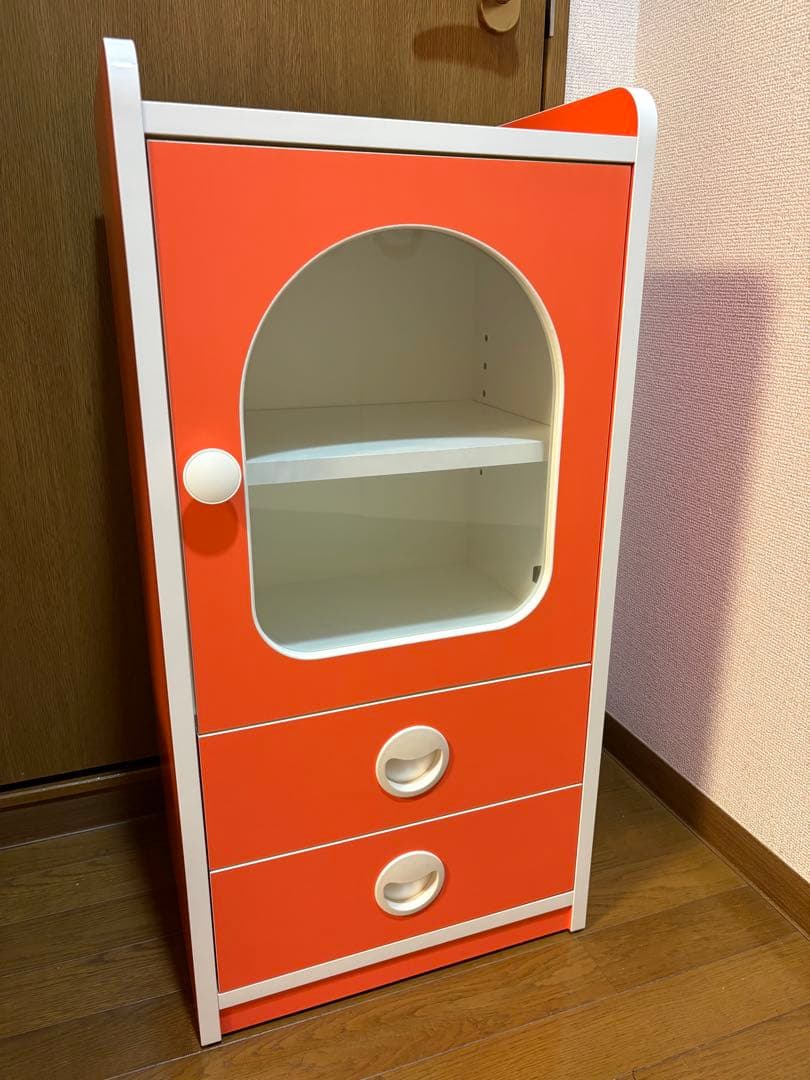 昭和レトロ　オレンジ色の棚
