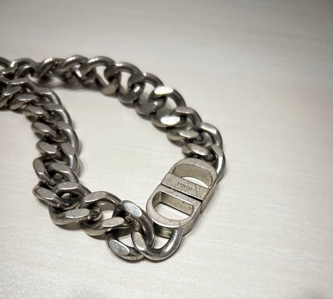 DIOR ディオール　CDロゴ　シルバー　 チェーンネックレス