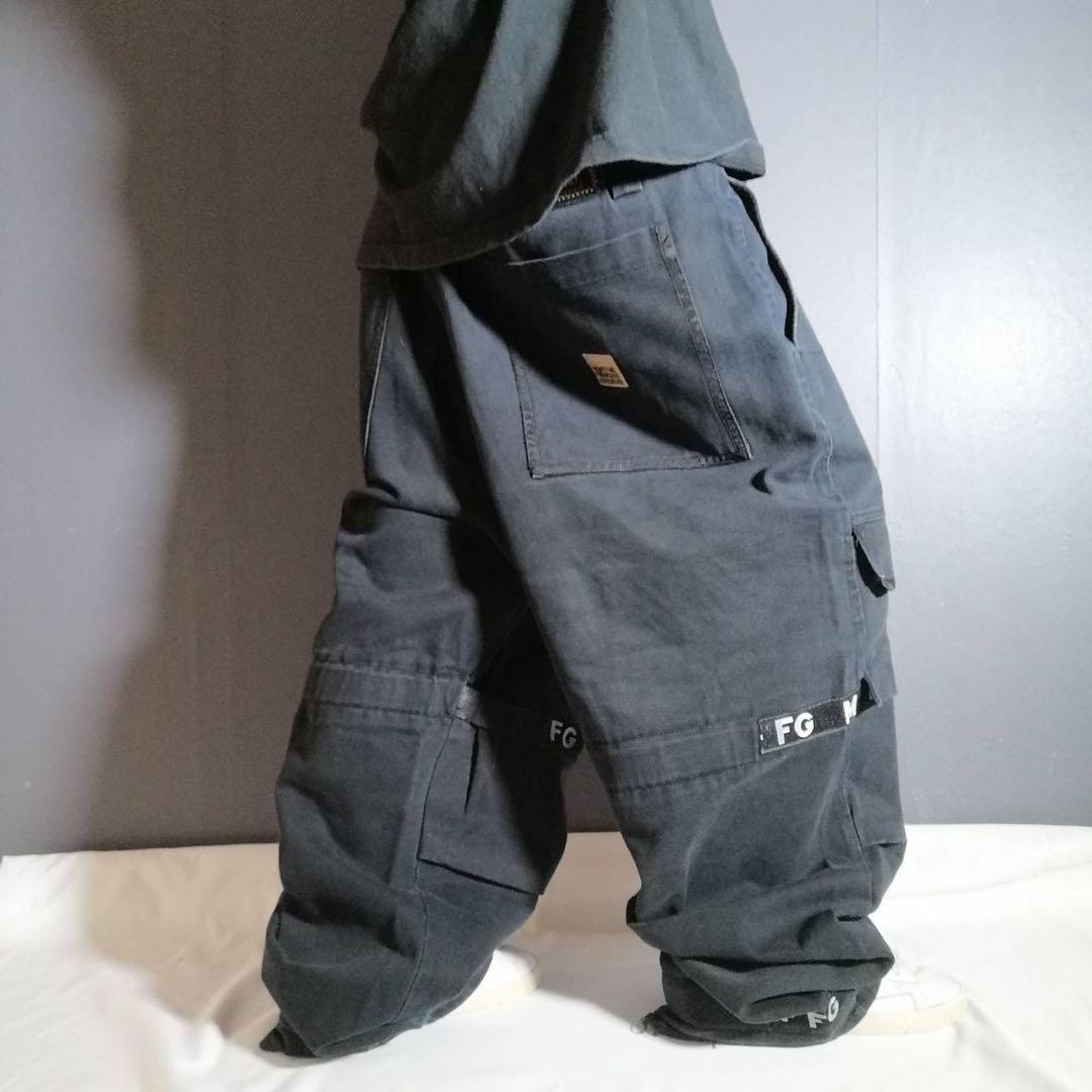 MARITHE FRANCIOS GIRBAUD シャトルパンツ W42 黒