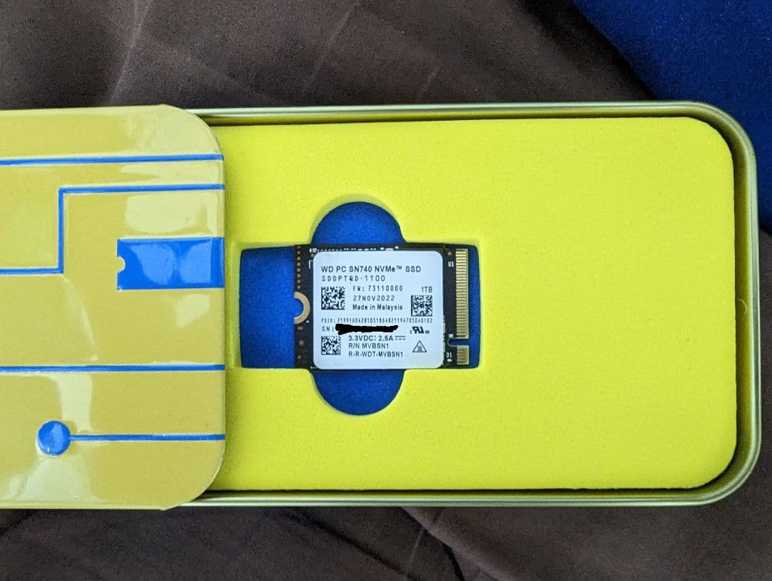 未使用 Western Digital sn740 1tb / 2230 ssd