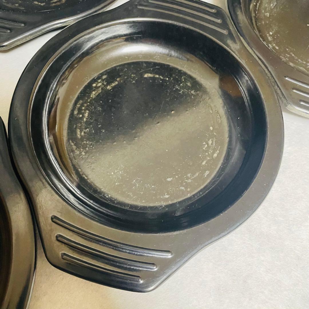 韓国 直火用 トゥッペギ（뚝배기）12cm 8個＋専用受け皿8枚セット