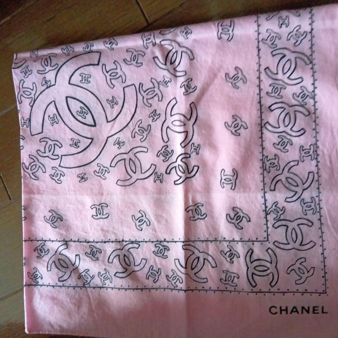 CHANEL ピンク バンダナ・スカーフ